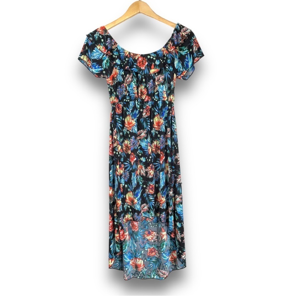 4/$20 Young USA Floral High-Low Dress Size S - Picture 2 of 5